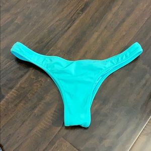 bright blue itsy bikini bottoms